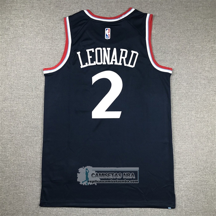 Camiseta Los Angeles Clippers Kawhi Leonard NO 2 Icon 2024-25 Azul